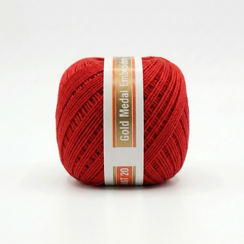 Alternative view of RED COTTON REEL BALL