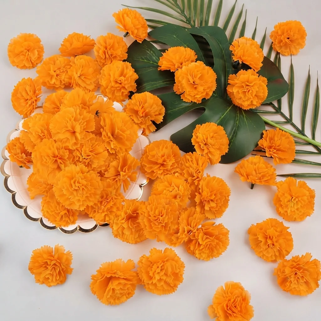 Plastic Marigolds